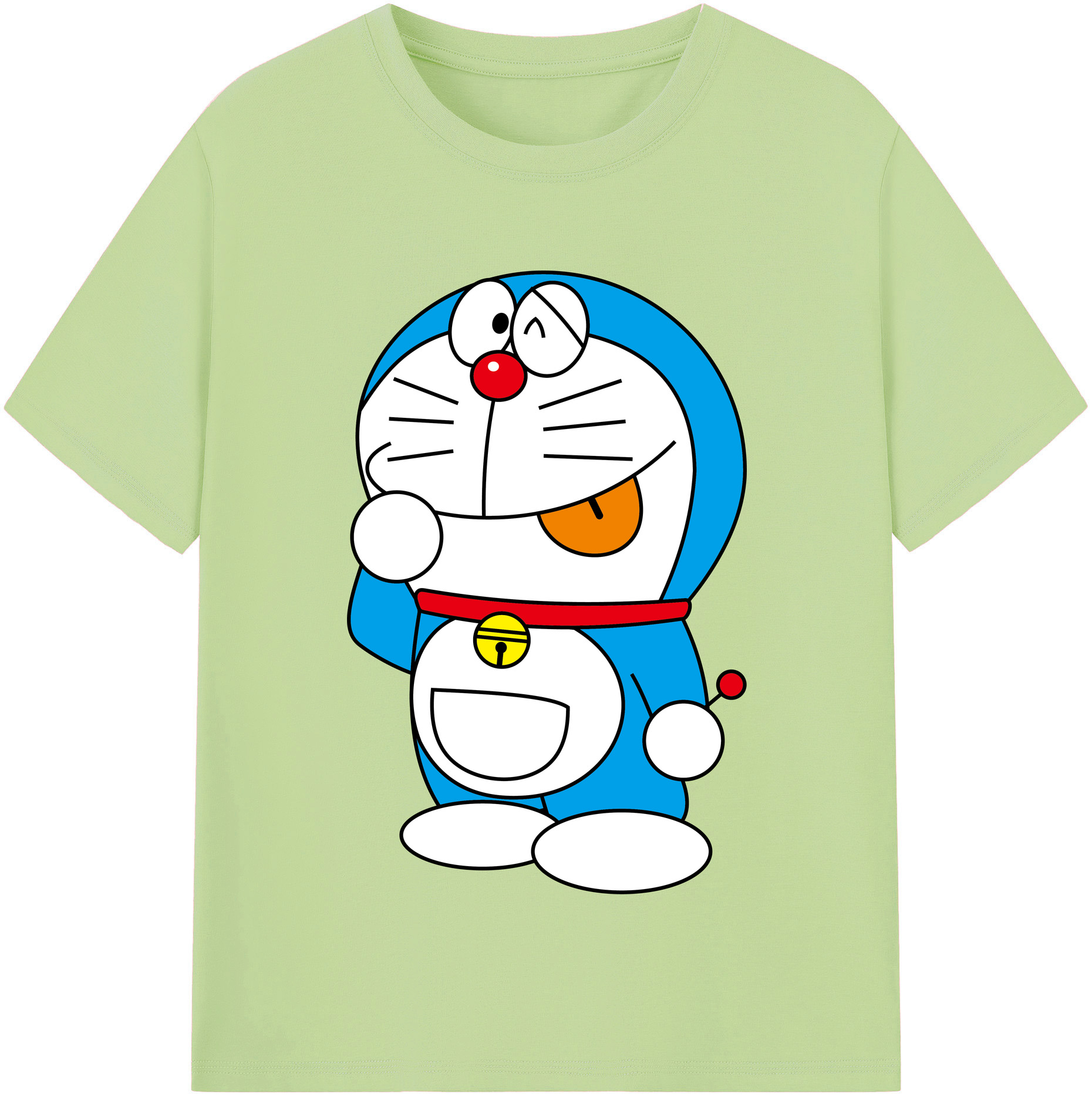 （画像用） ドラえもん Doraemon 綿100％半袖Tシャツ（フロントプリント）